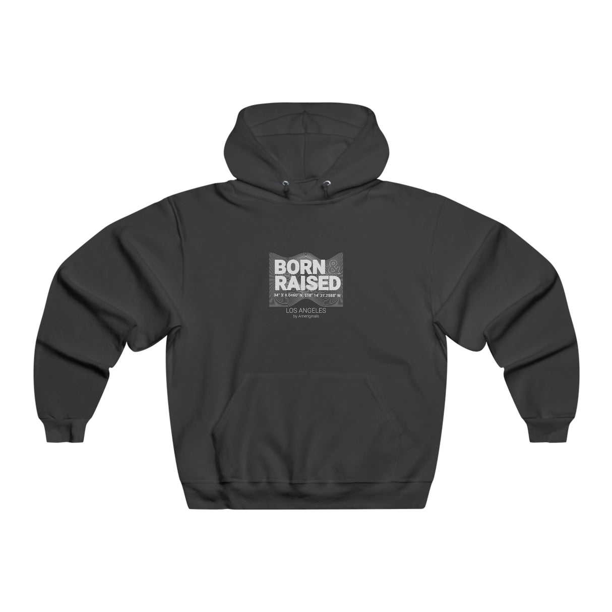 Born and Raised- Men's NUBLEND® Hooded Sweatshirt (t-shirt)